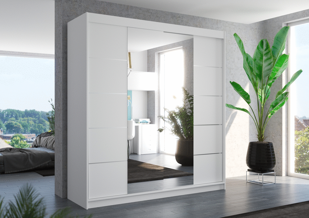 Šatní skříň s posuvnými dveřmi Dalmatia - 200 cm