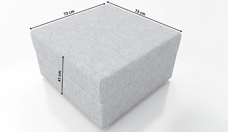 Taburet s úložným prostorem Fino - Neve 80