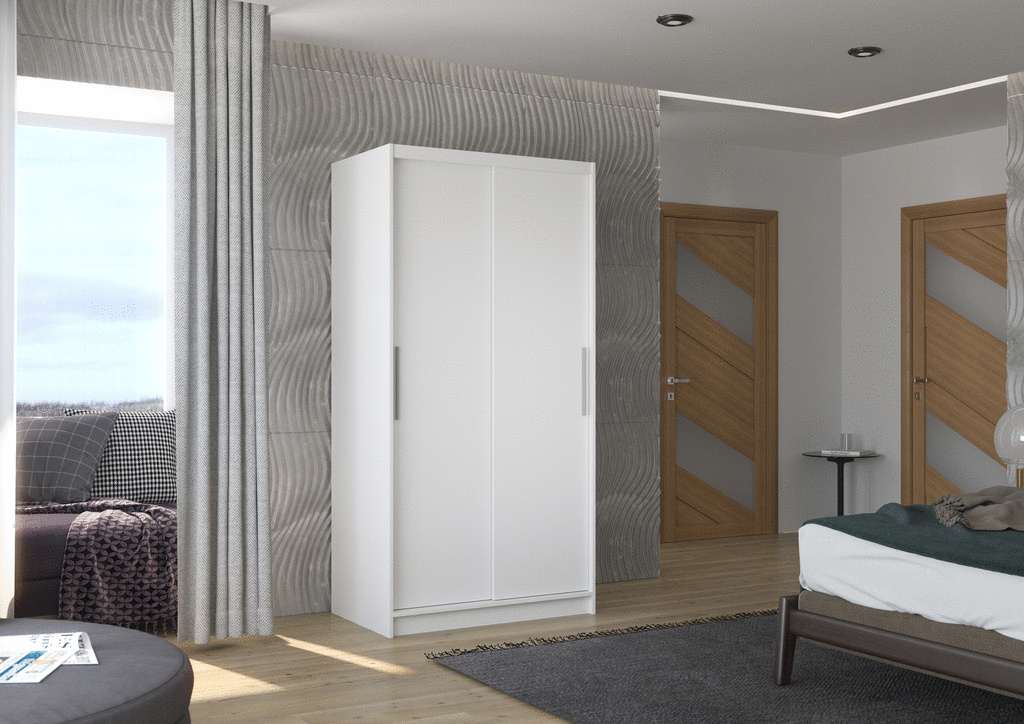 Šatní skříň s posuvnými dveřmi Collin - 100 cm