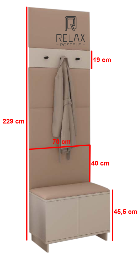 Předsíňová stěna Emi 21 - bílá