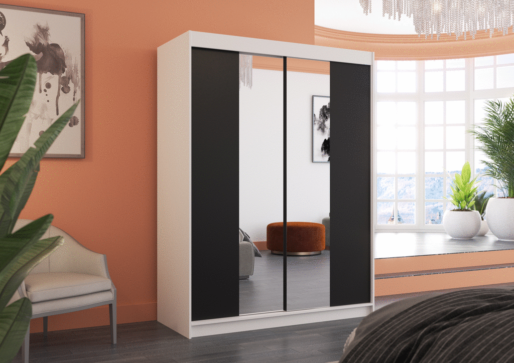 Šatní skříň s posuvnými dveřmi Marvin - 150 cm