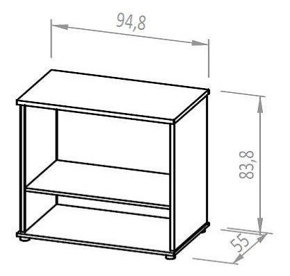 Komoda Gama 2D Grand - masiv buk