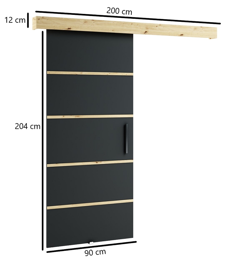 Posuvné dveře London IV - 90 cm