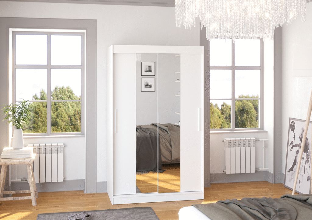 Šatní skříň s posuvnými dveřmi Iness - 120 cm