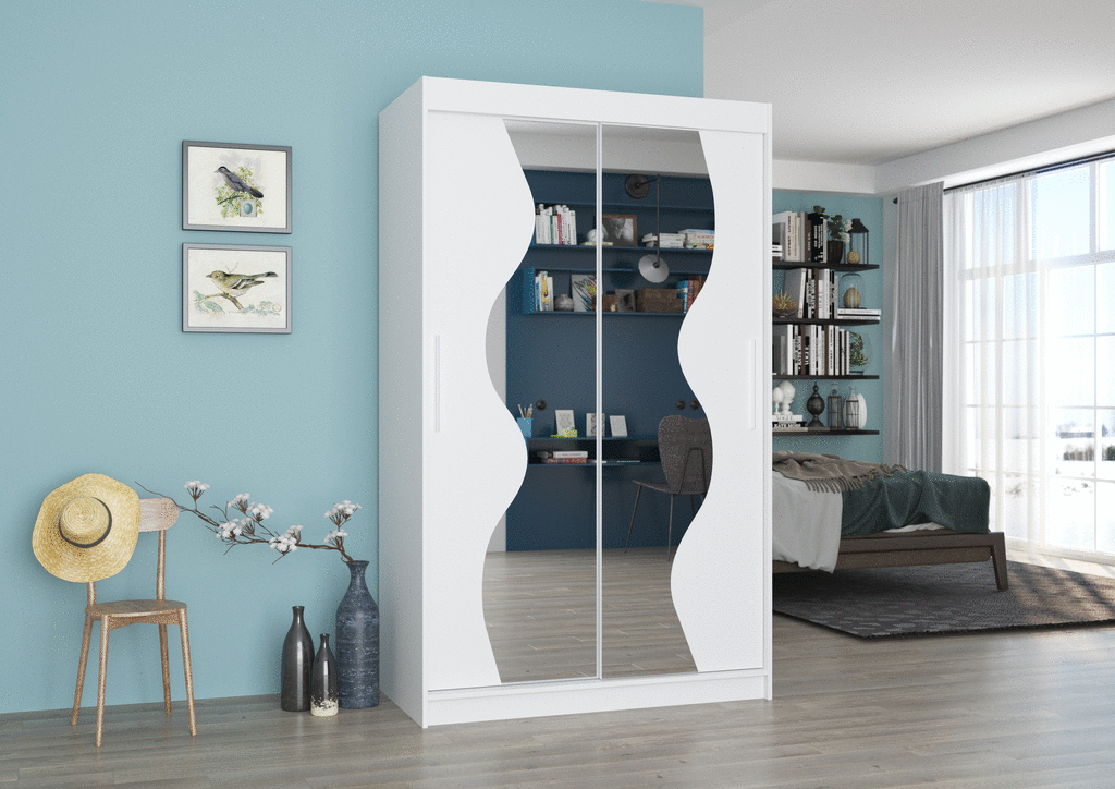 Šatní skříň s posuvnými dveřmi Renzo - 120 cm