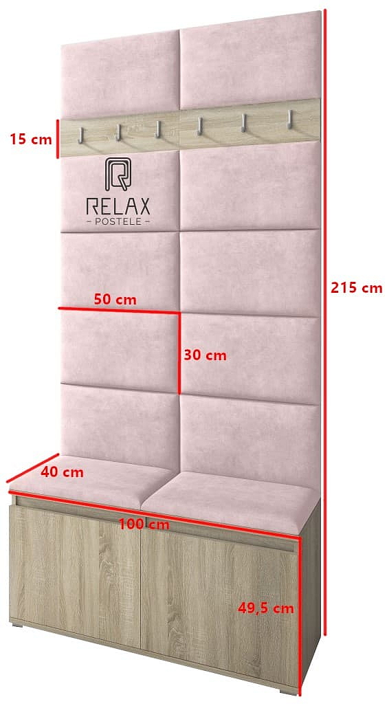 Předsíňová stěna Emi 1 - sonoma