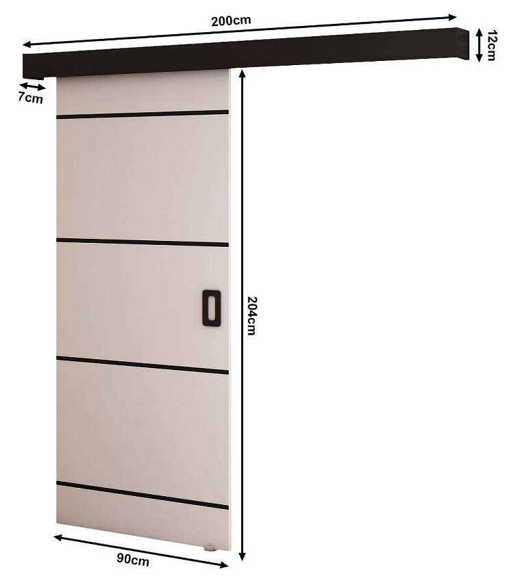 Posuvné dveře Beni IV - 90 cm
