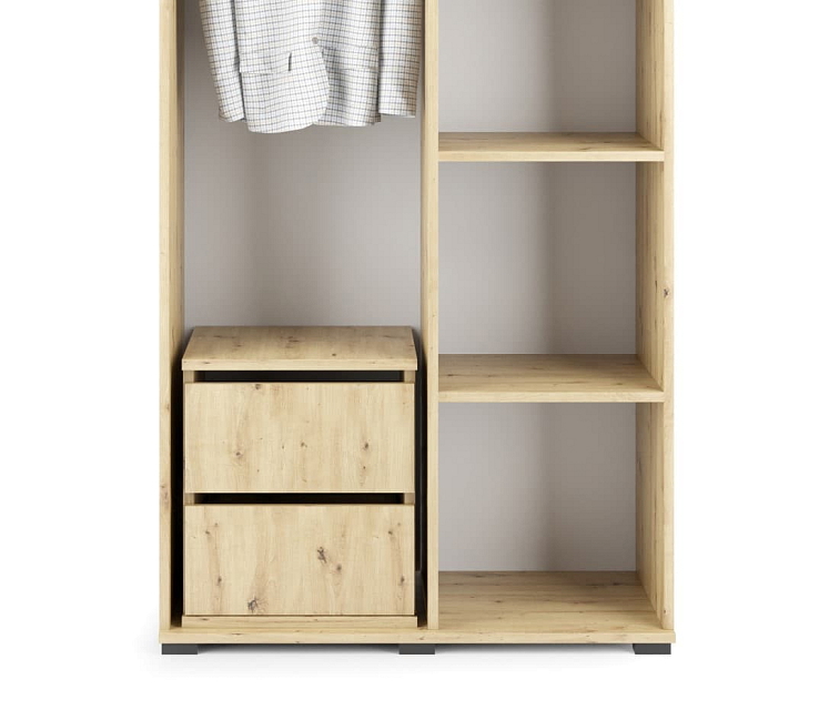 Předsíňová stěna Emi 17 - dub/černá