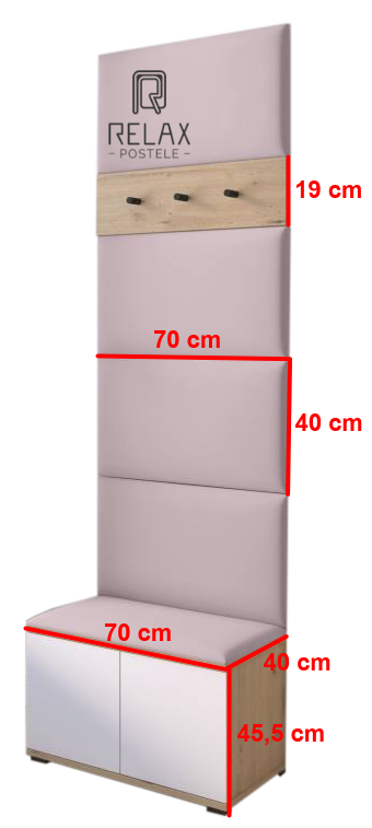 Předsíňová stěna Emi 21 - bílá