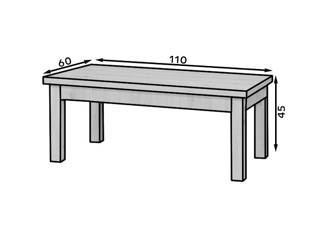 Konferenční stolek Janez - dub Artisan