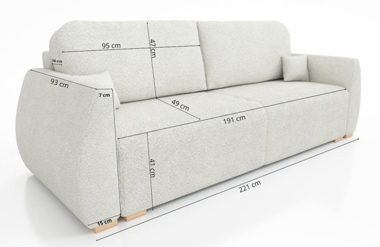 Rozkládací pohovka Talia - Lambi 01