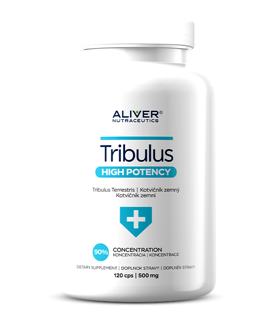 ALIVER Kotvičník zemní - Tribulus Terrestris, Extrakt 90%, Tobolky (120tob / 500mg)