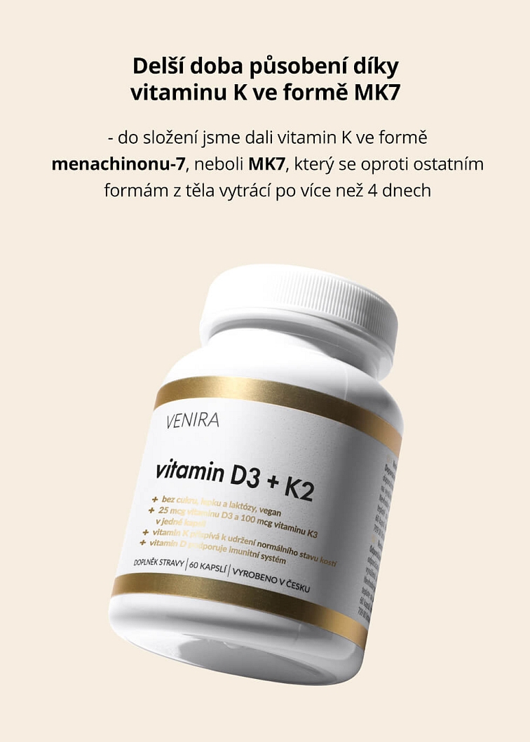 VENIRA vitamin D3 + K2