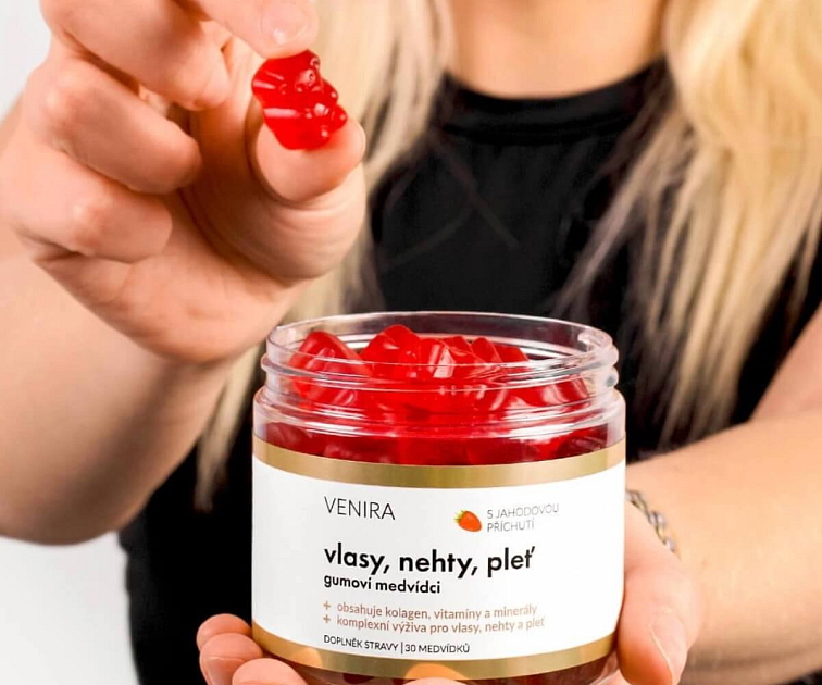 Gumoví medvídci pro vlasy, nehty, pleť