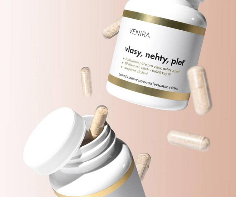 přírodní kapsle na vlasy