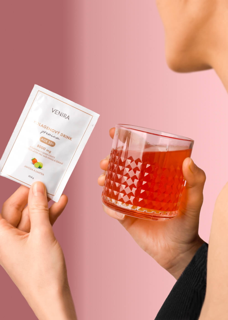 VENIRA PREMIUM kolagenový drink pro vlasy, nehty a pleť, age 50+