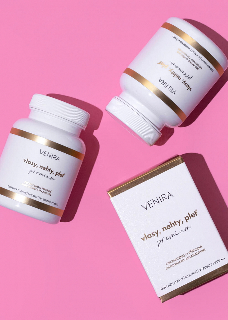 VENIRA PREMIUM kapsle pro vlasy, nehty a pleť