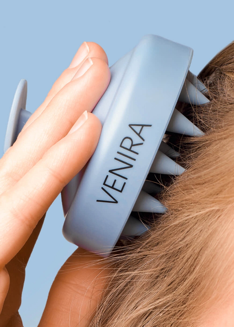 VENIRA stimulující masážní kartáč pro vlasovou pokožku