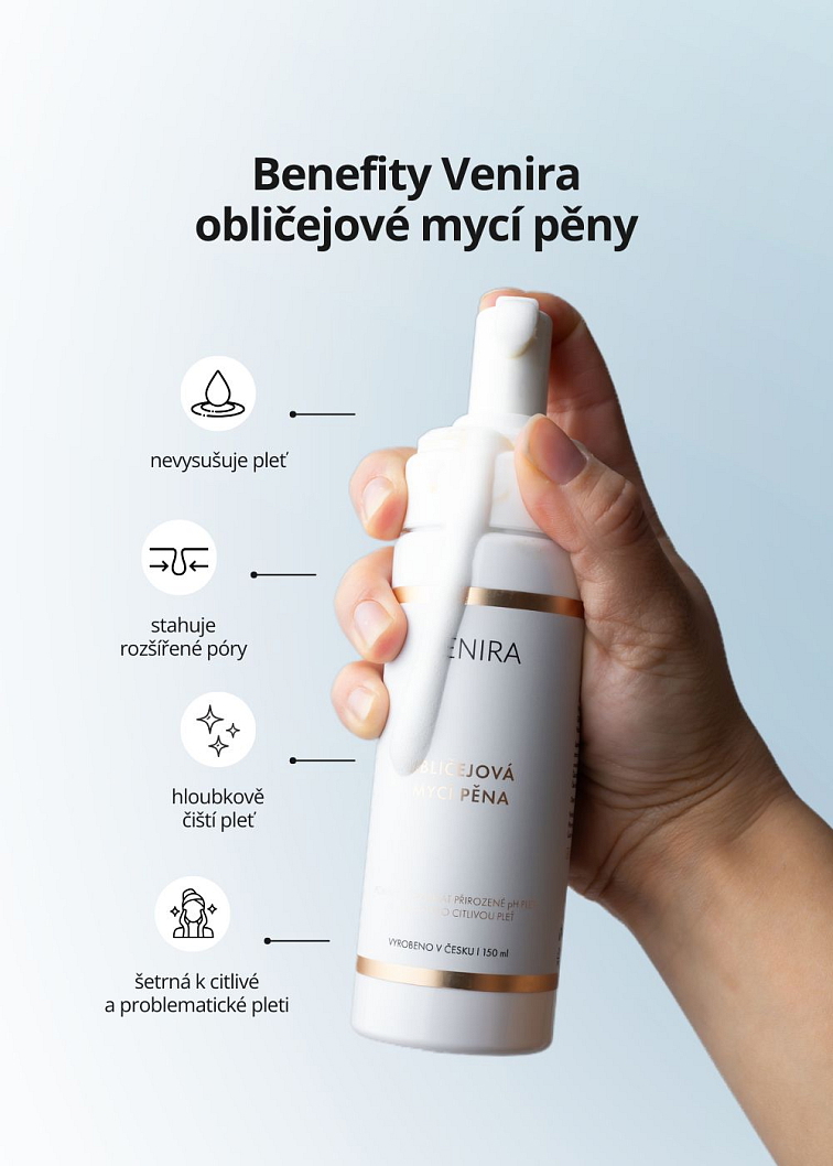 VENIRA obličejová mycí pěna