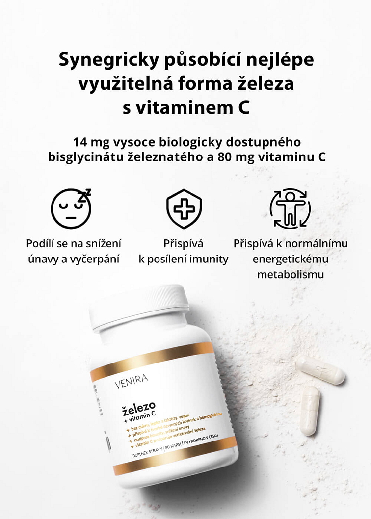 VENIRA železo + vitamin C