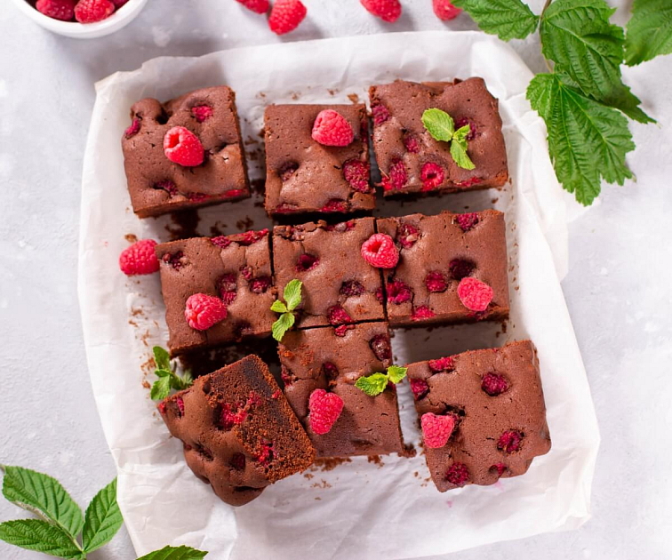 Nepečené brownies s kolagenem