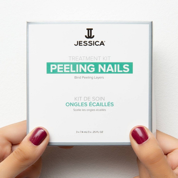 Jessica sada pro loupající nehty Peeling Nails Kit 3 x 7,4 ml
