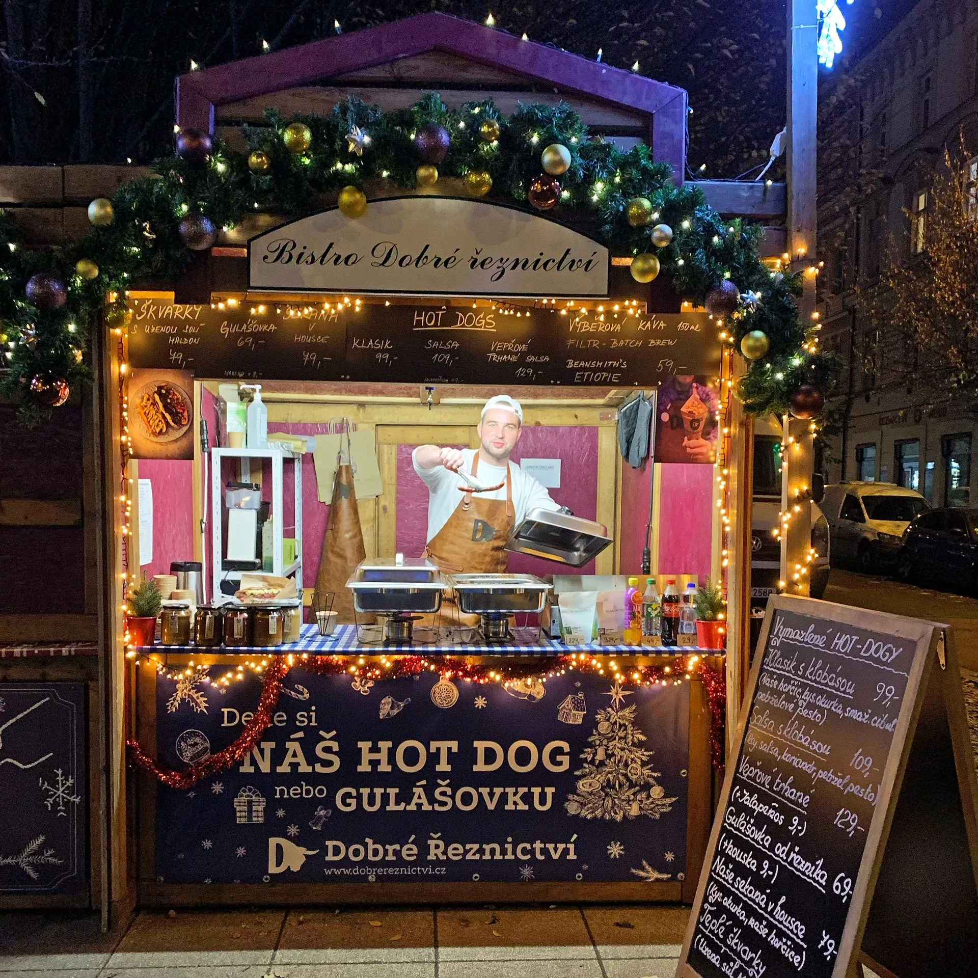 Bistro Dobré Řeznictví na vánočních trzích