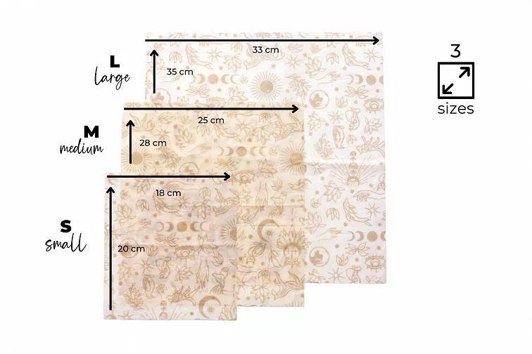 Natasha Sada veganských voskovaných ubrousků