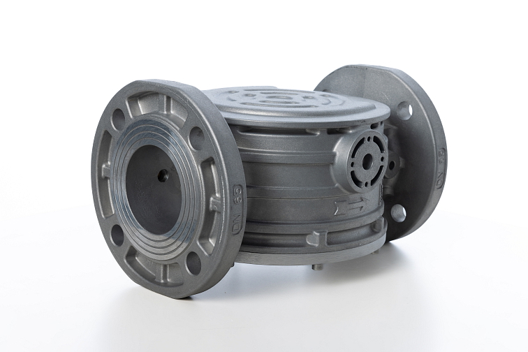 EVF | Dvoucestný elektromagnetický plynový ventil, rohový, DN 25, do 5 kPa, NC