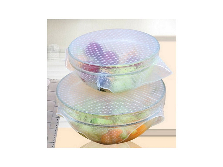 Stretch and Fresh - víčka na potraviny (balení 4 ks)