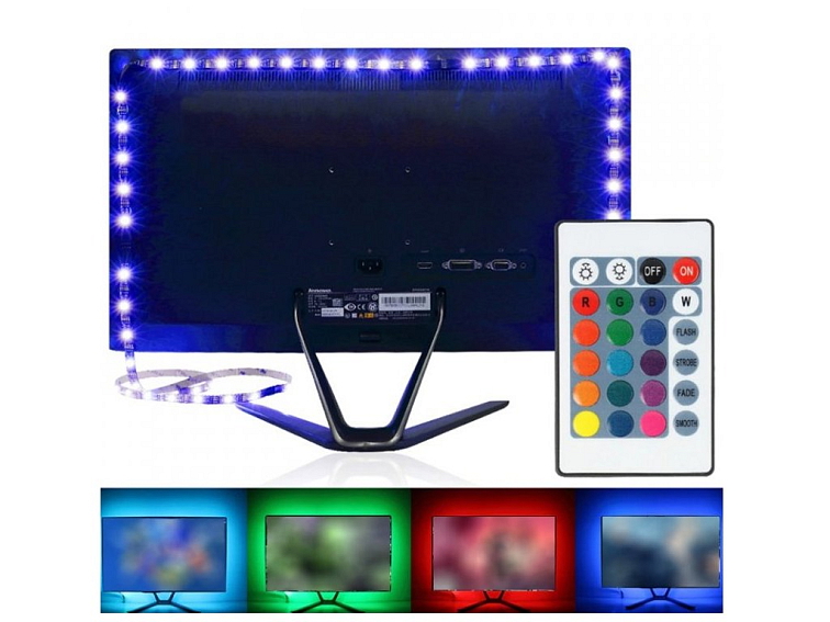 Led osvětlení za televizi RGB