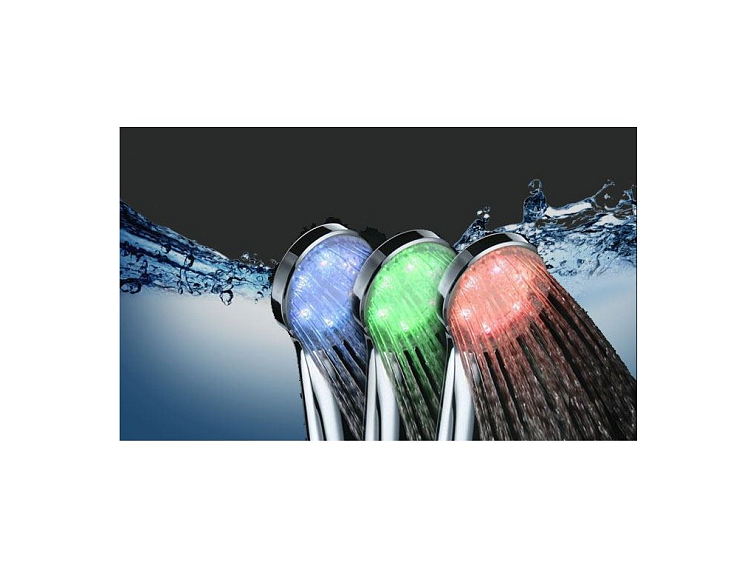 Barevná svítící LED sprcha