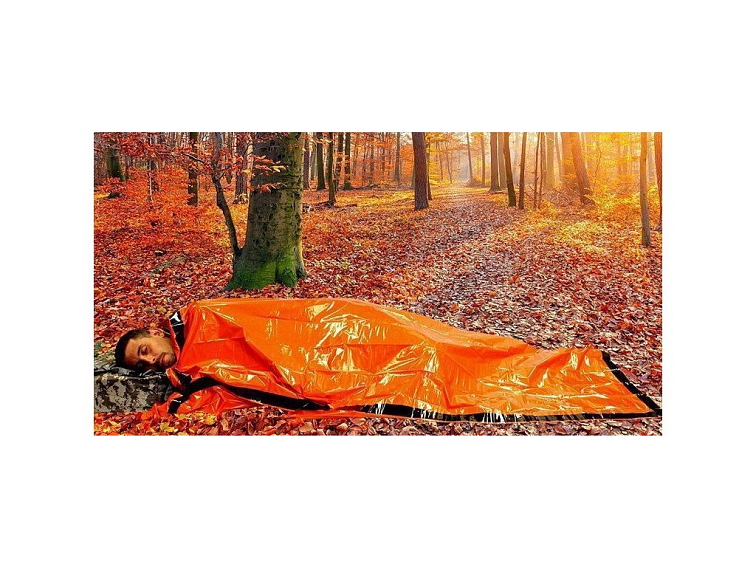 Nouzový outdoorový kempovací termální spací pytel