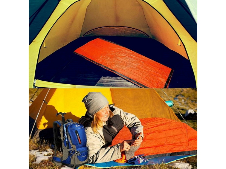 Nouzový outdoorový kempovací termální spací pytel