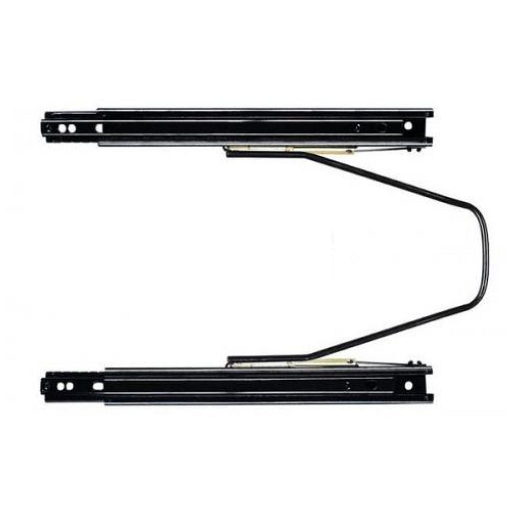 Černé pojezdy pro sportovní sedačky - spodní uchycení 345mm ProRacing