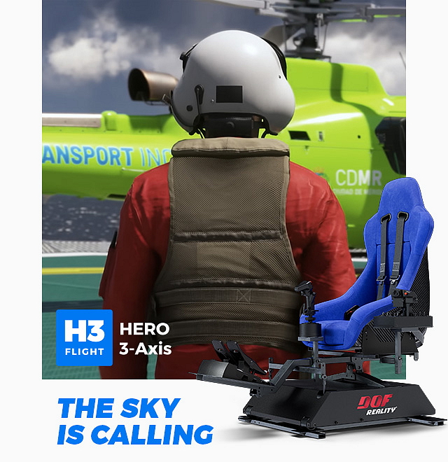 DOF Reality Hero H3 3-axis Letecká pohybová platforma (3 osy)