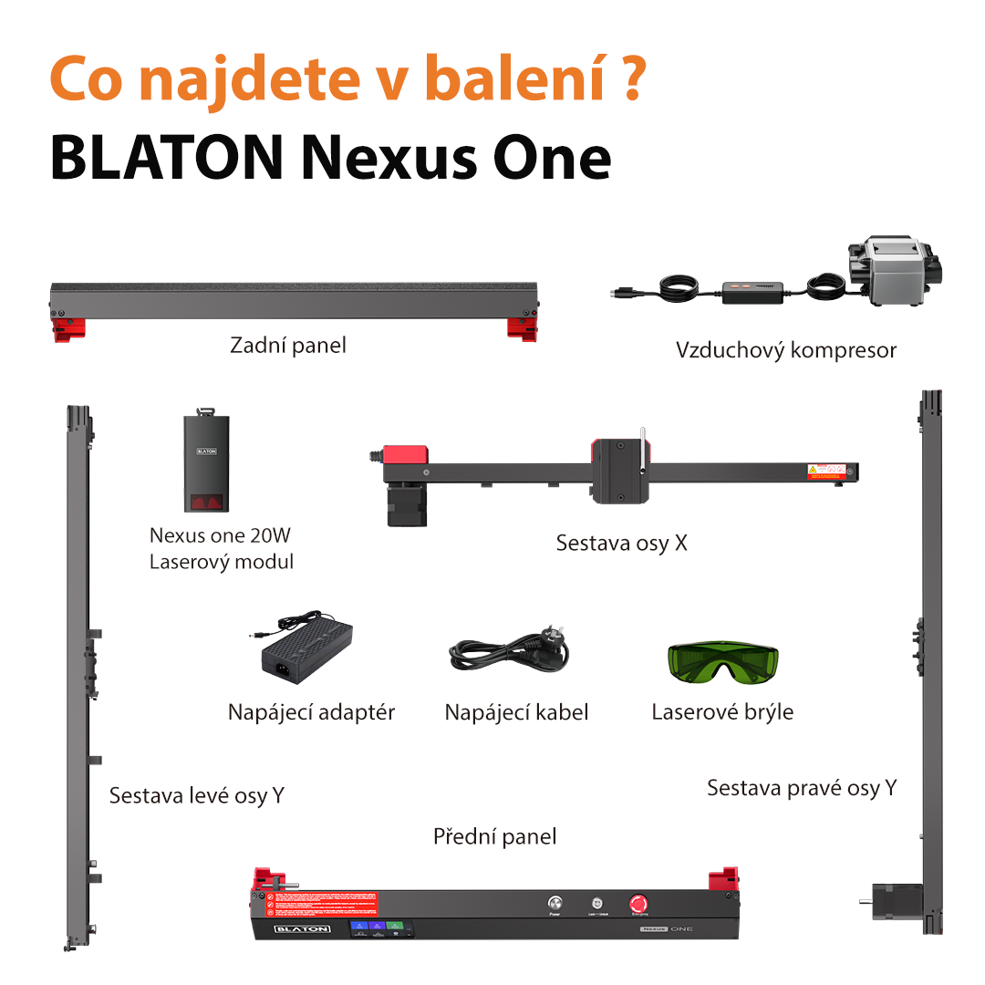 BLATON Nexus One 20W - Gravírovací laser