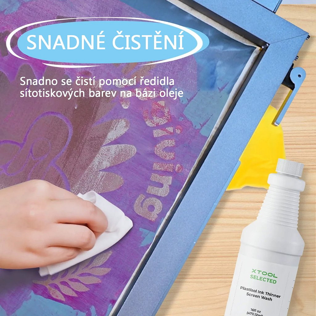 xTool - Sada olejových sítotiskových inkoustů Oil Based 4 barvy/balení