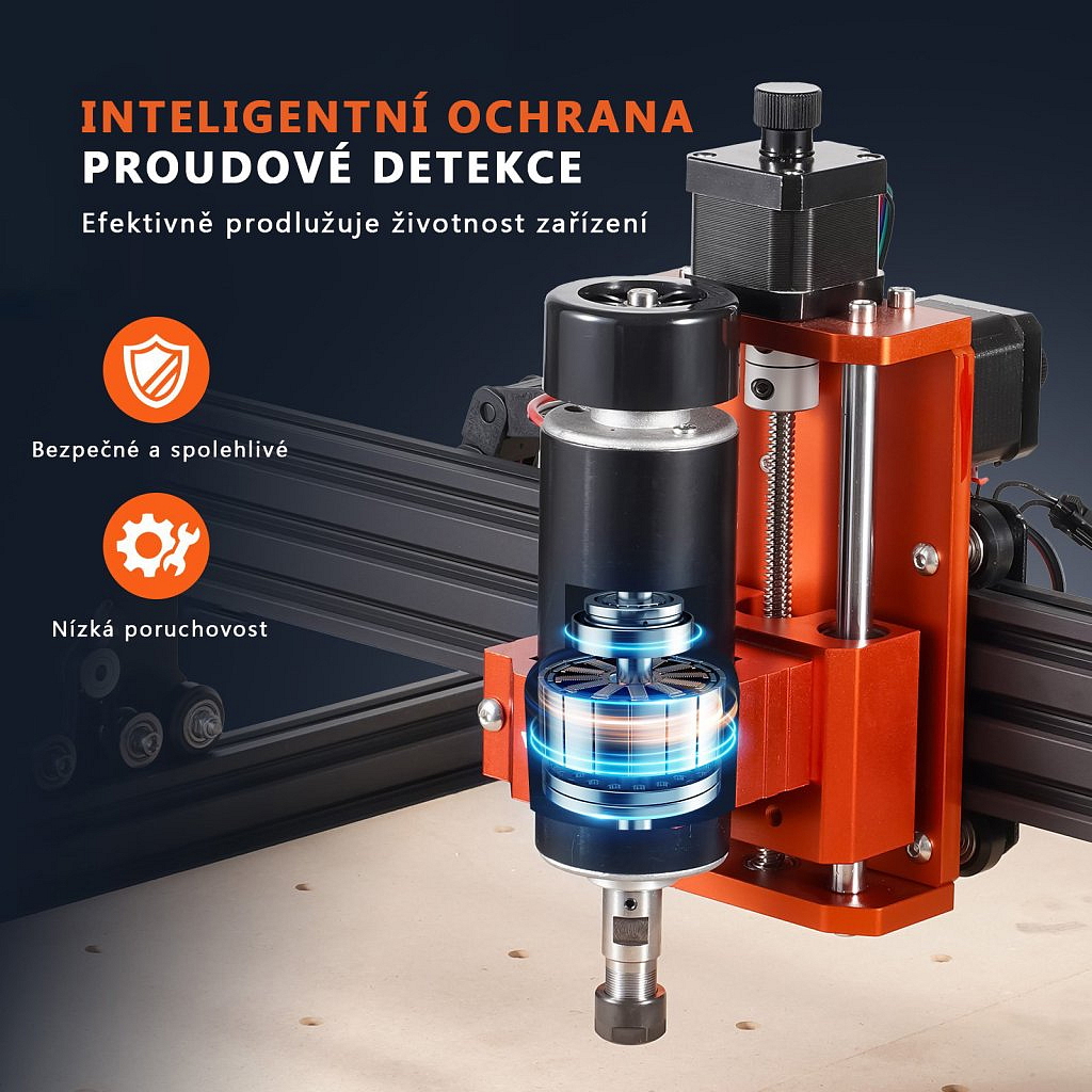 VEVOR S4040 300 W - inteligentní CNC frézka + gravírka 1200 RPM KOMPLETNÍ SADA