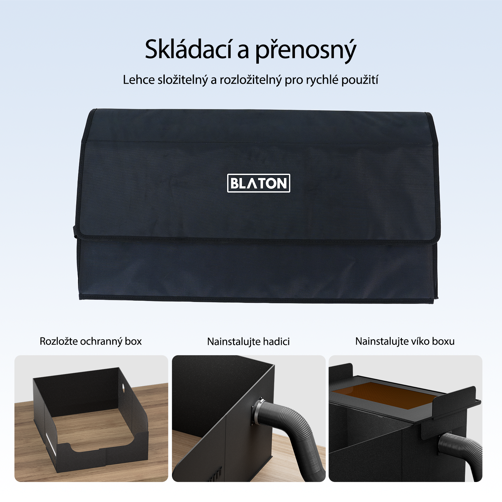 BLATON - Skládací kouřotěsný box (kryt)