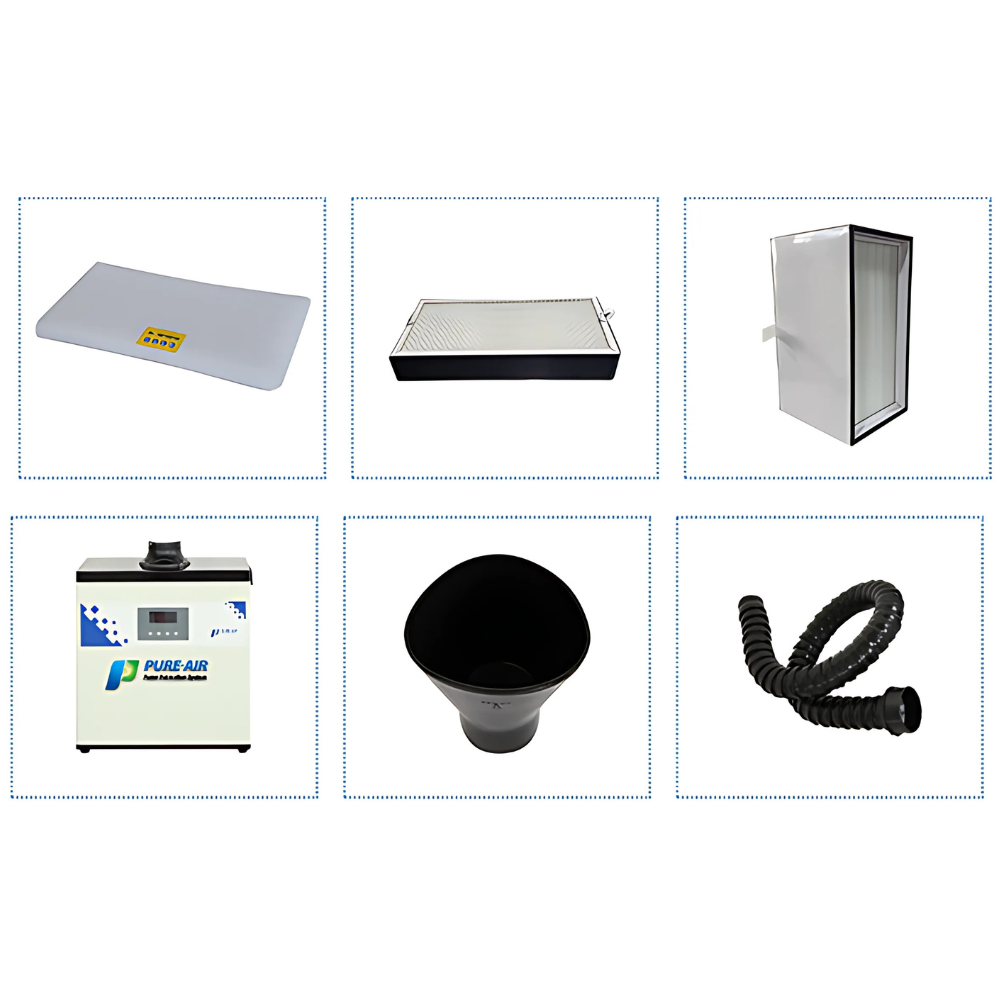 Odsavač par Pure-Air PA-300TS-IQ - vhodný pro malé a galvo lasery