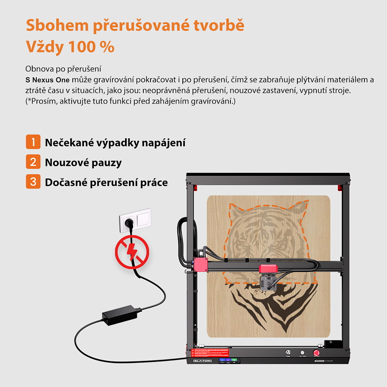 BLATON Nexus One 20W - Gravírovací laser