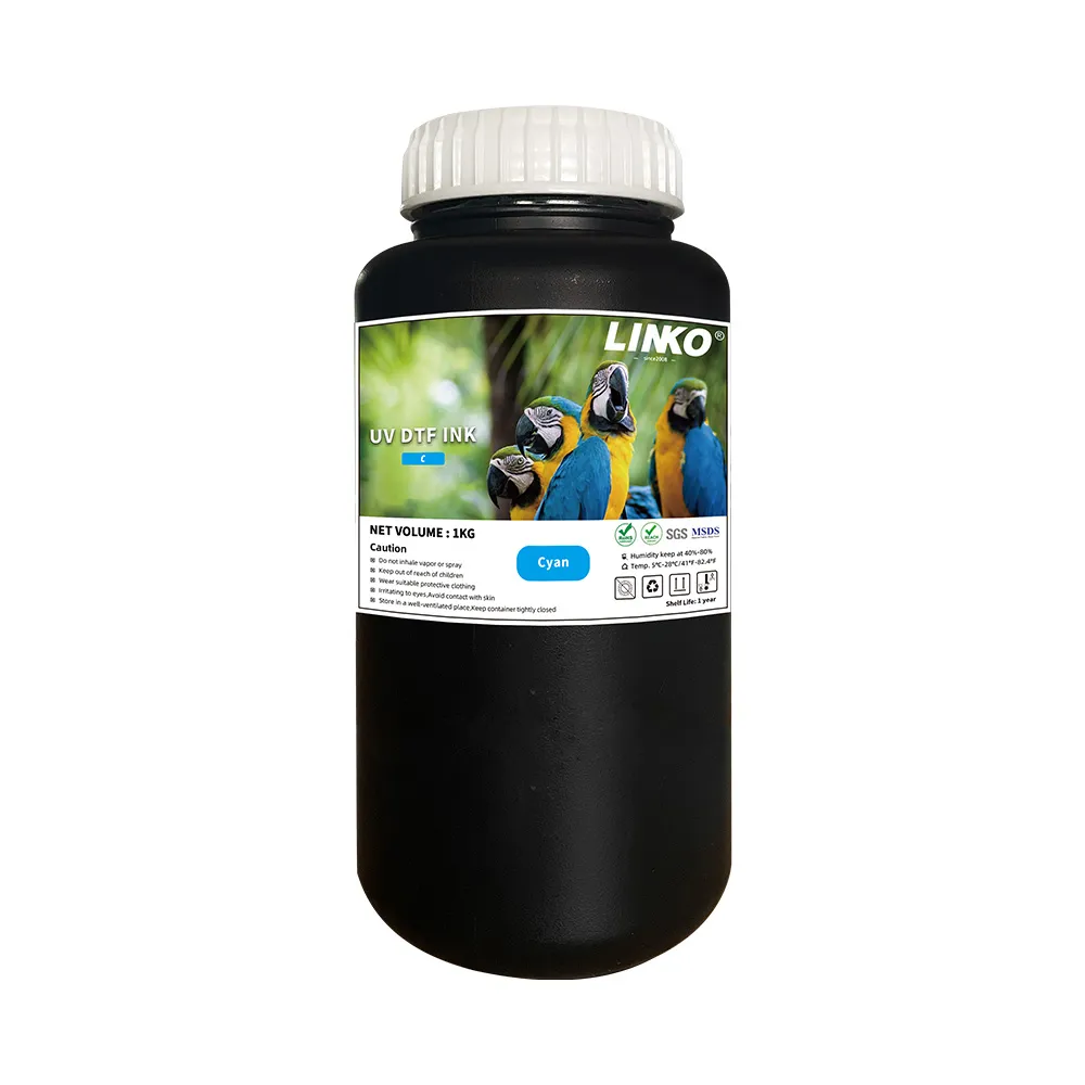 LINKO UD3500 UV DTF inkoust do tiskárny Cyan (C)