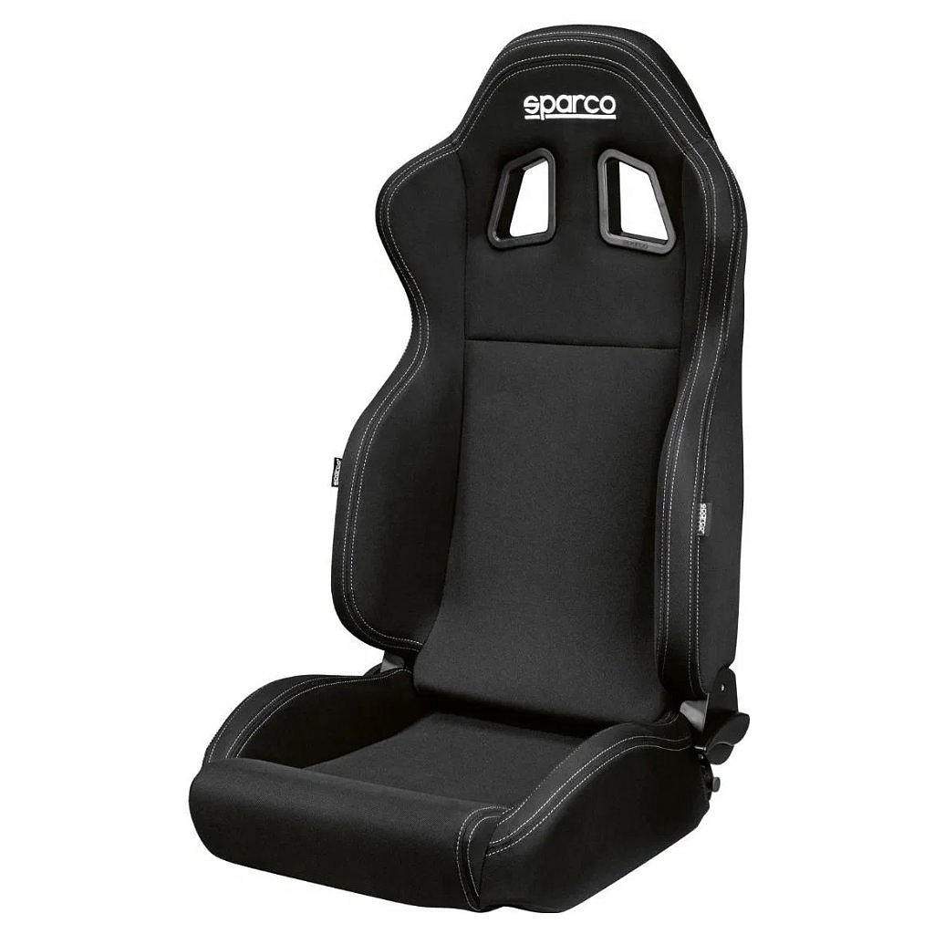Černé sportovní polohovatelné sedadlo Sparco R100