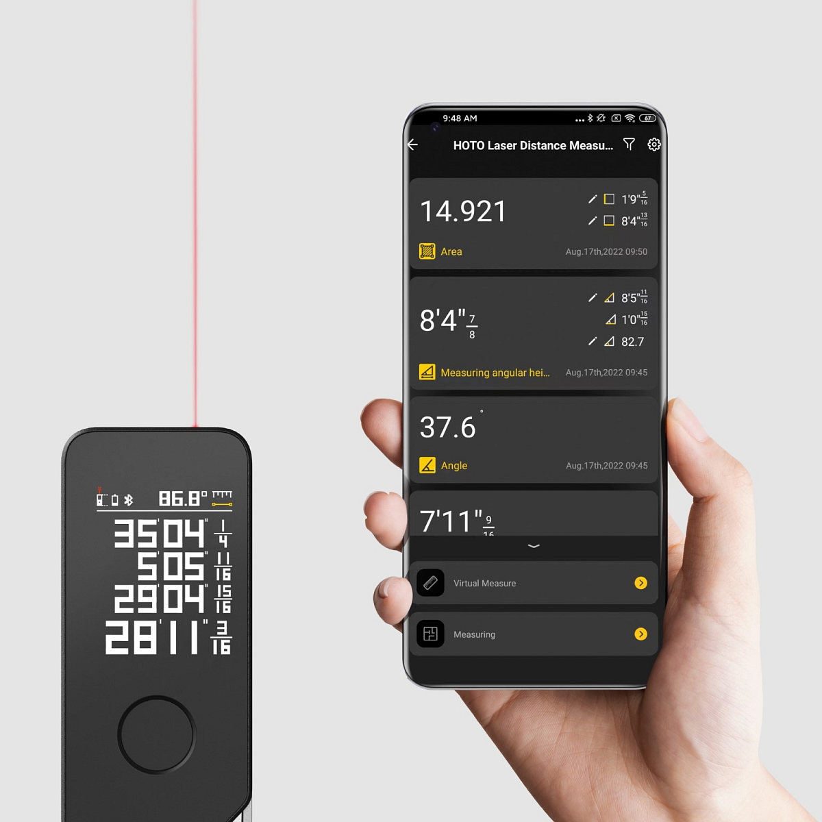 Profesionální laserový měřič PRO HOTO Tools