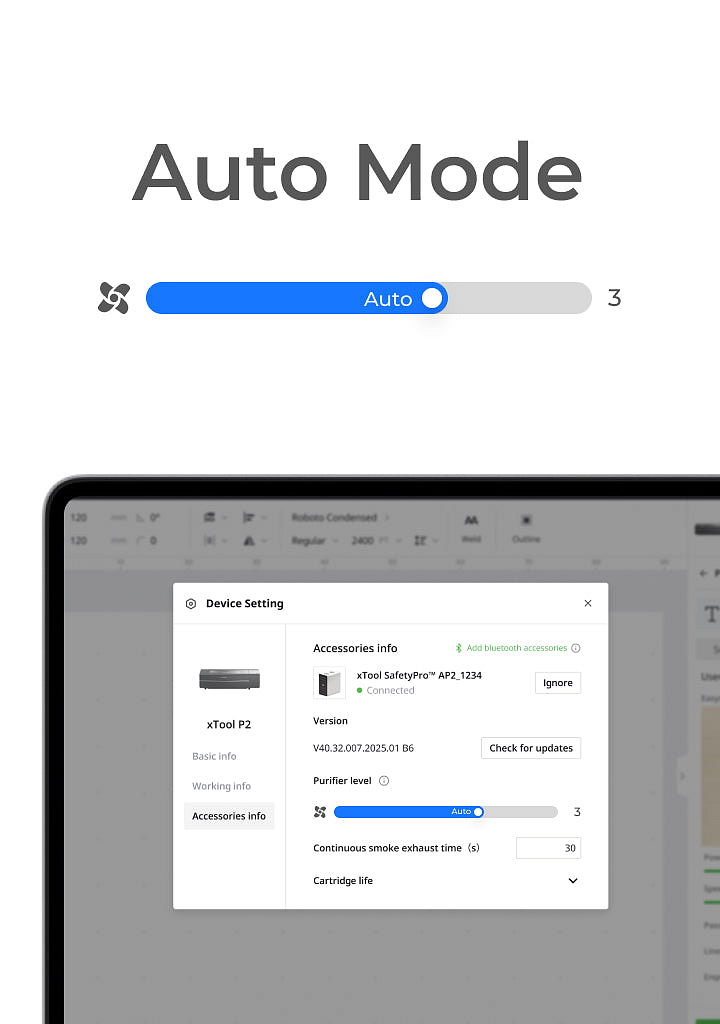 Čistička vzduchu xTool SafetyPro™ AP2 se systémem SuperCyclone