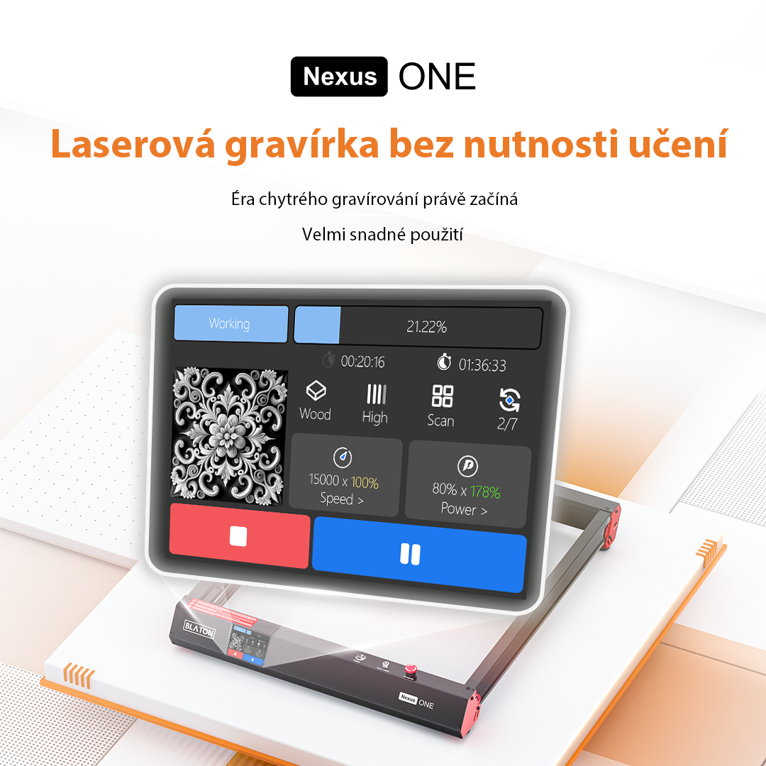 BLATON Nexus One 20W - Gravírovací laser