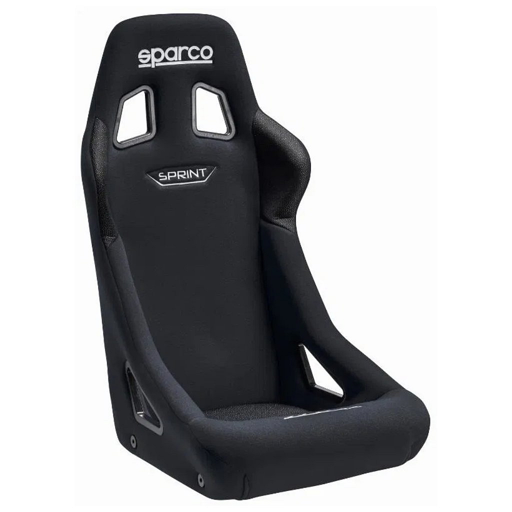 Černá závodní sedačka s trubkovou konstrukcí a homologací FIA 8855-1999 Sparco Sprint