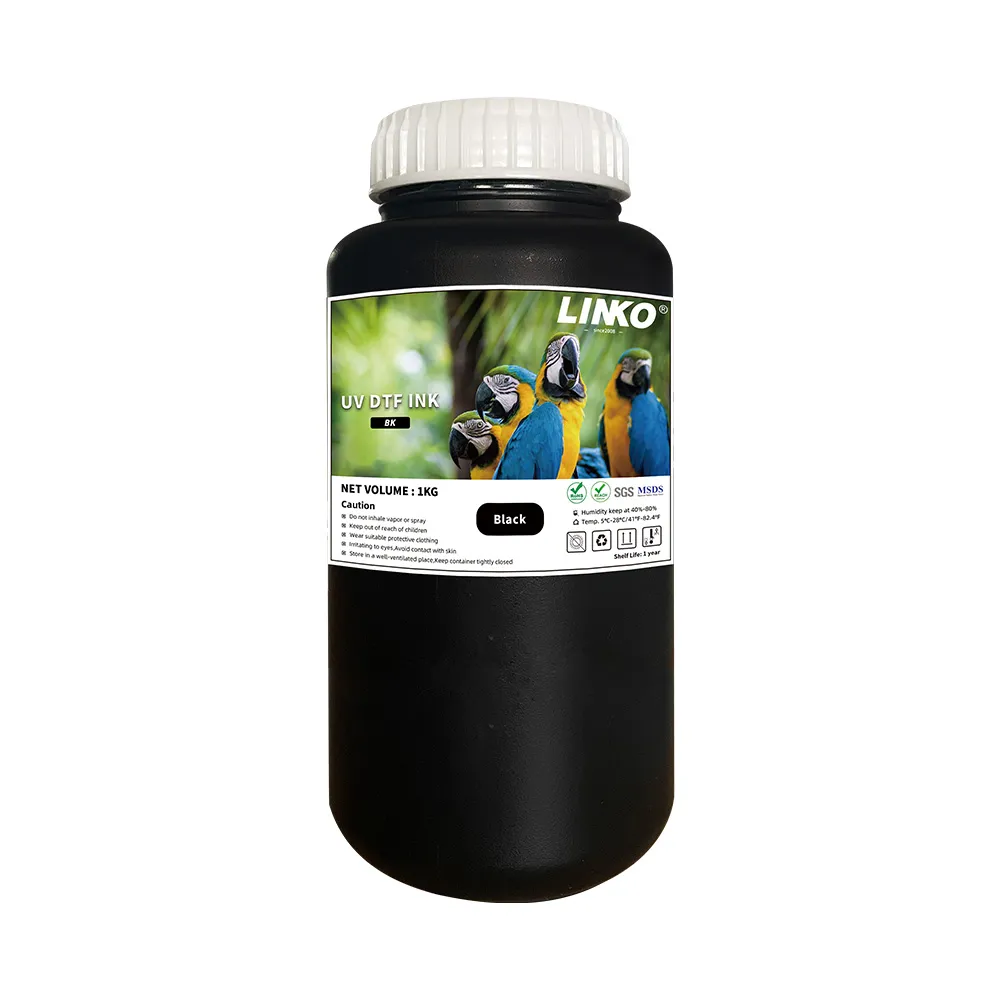 LINKO UD3500 UV DTF inkoust do tiskárny Black (B)