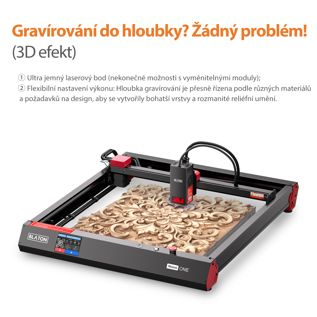 BLATON Nexus One 20W - Gravírovací laser